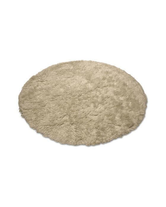 Cloudy matta rund beige