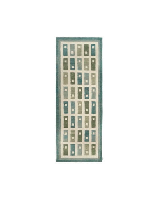 Fyrbo gångmatta teal