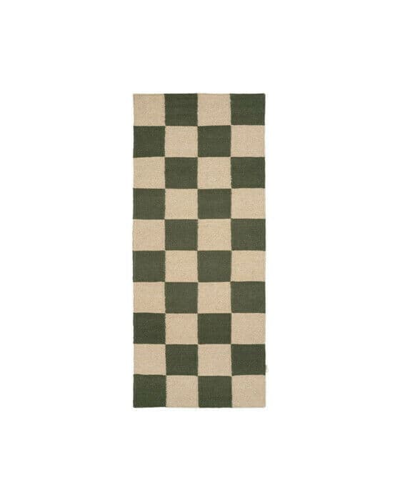 Square gångmatta skogsgrön/natur