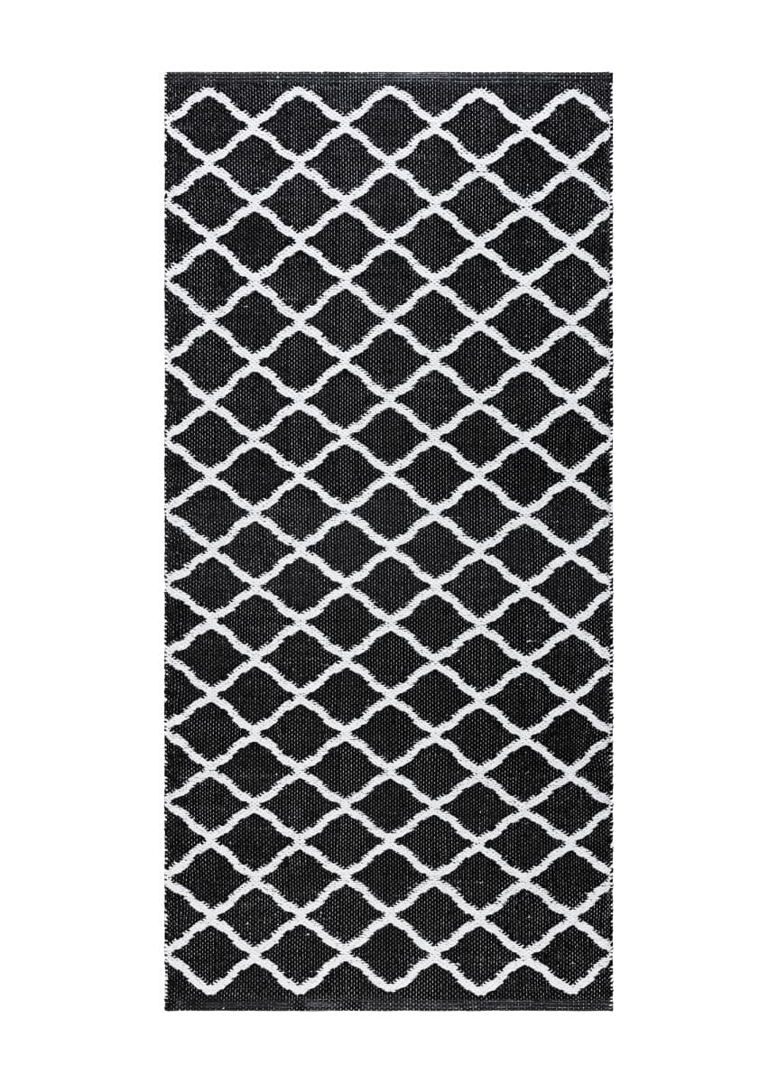 Mimmi Dalli Svart 70x200 cm Plastmatta