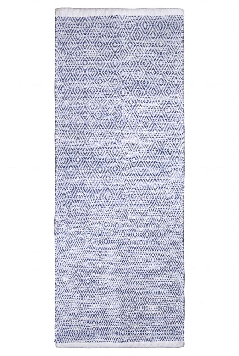 Myrmark Blå 75x270 cm Trasmatta