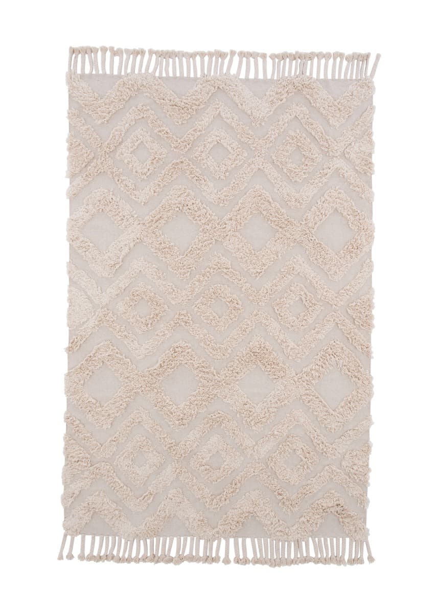 Rio Beige 250x350 cm Bomullsmatta