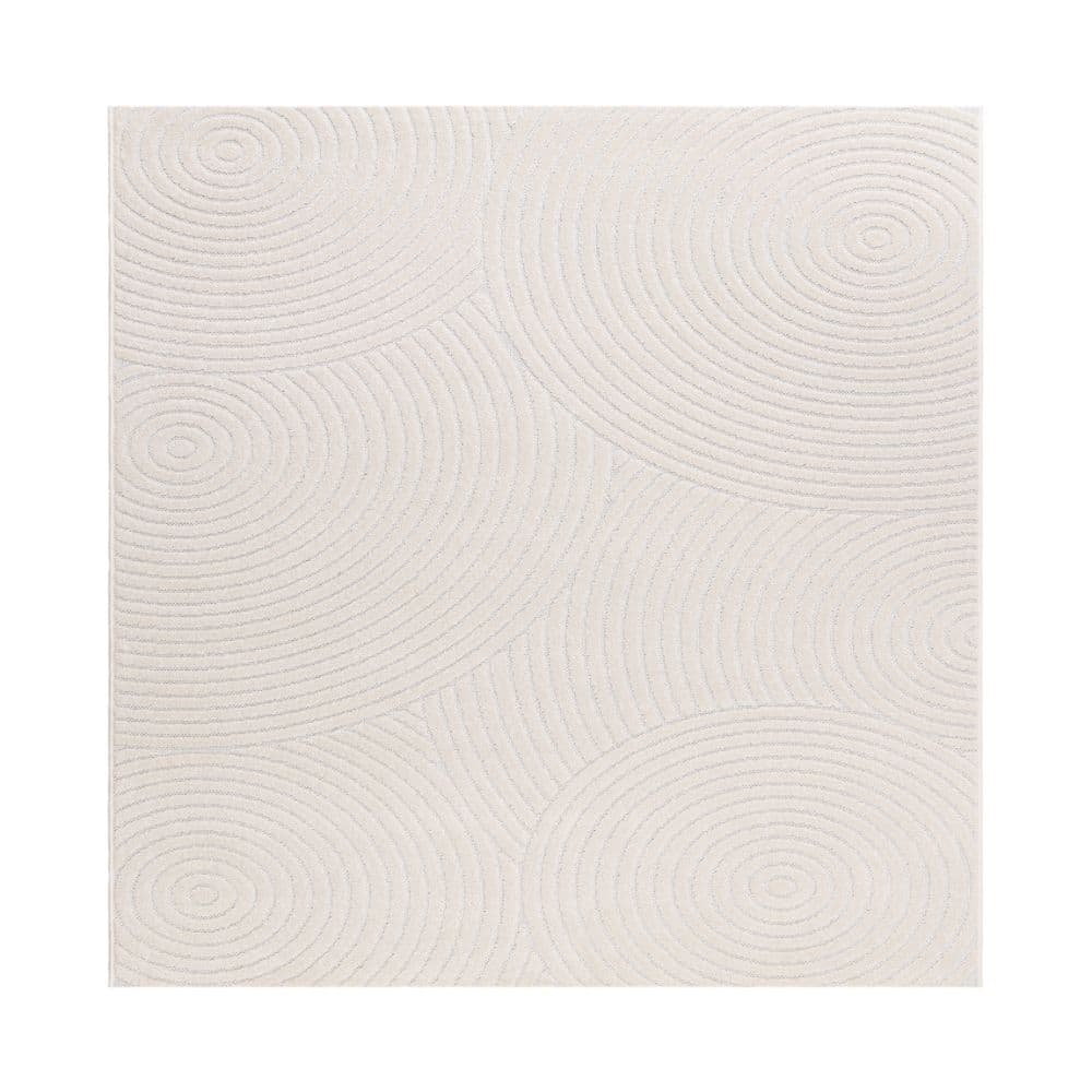 Santos Moda Creme Kvadrat 240 cm Inom- och Utomhusmatta