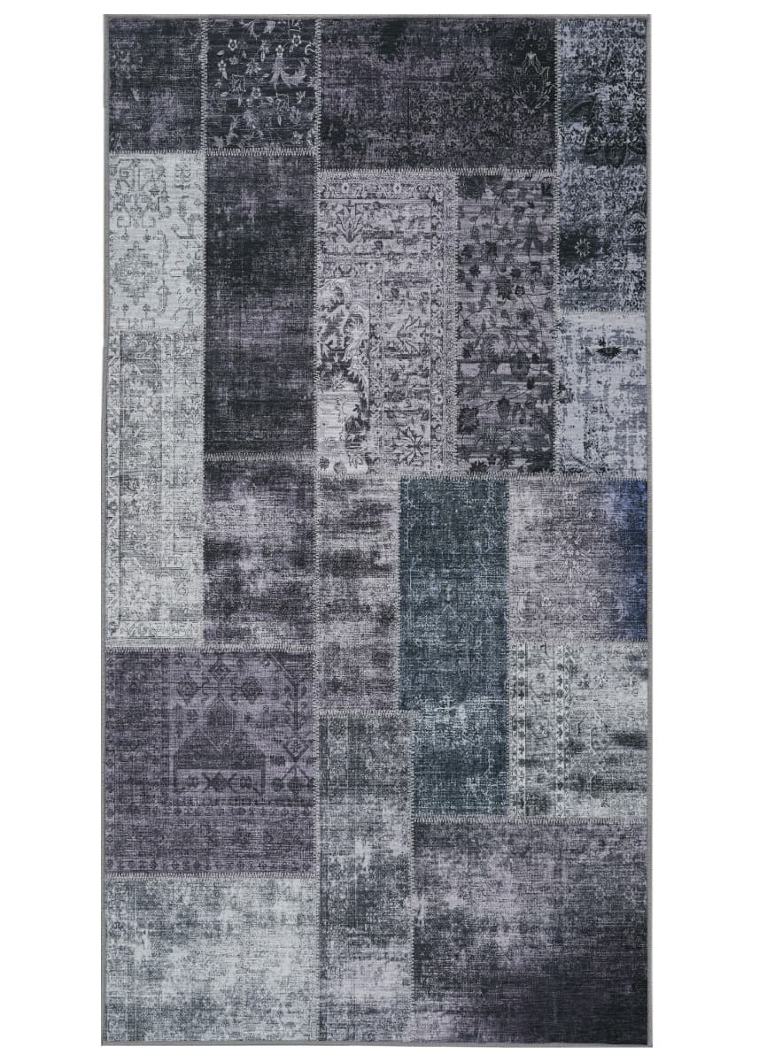 Vero Rosso Grå 80x300 cm Patchwork Matta
