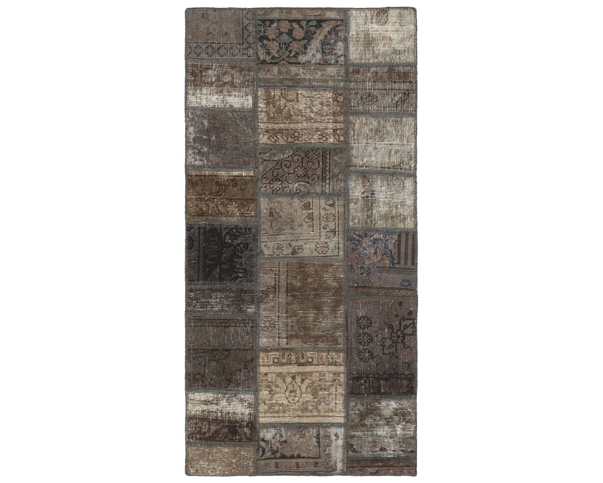 Vintage Patchwork orientalisk matta 76 x 156 cm