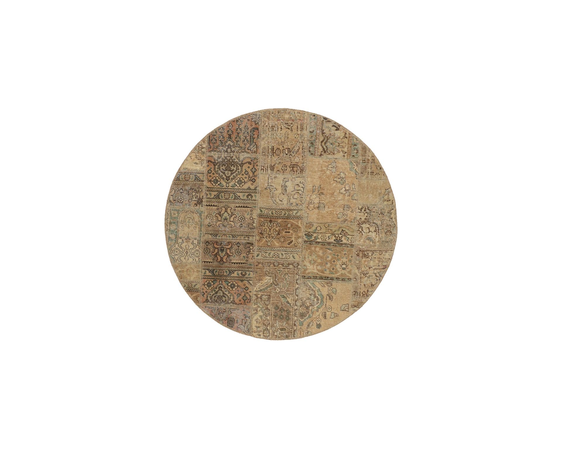 Vintage Patchwork orientalisk matta 150 x 150 cm