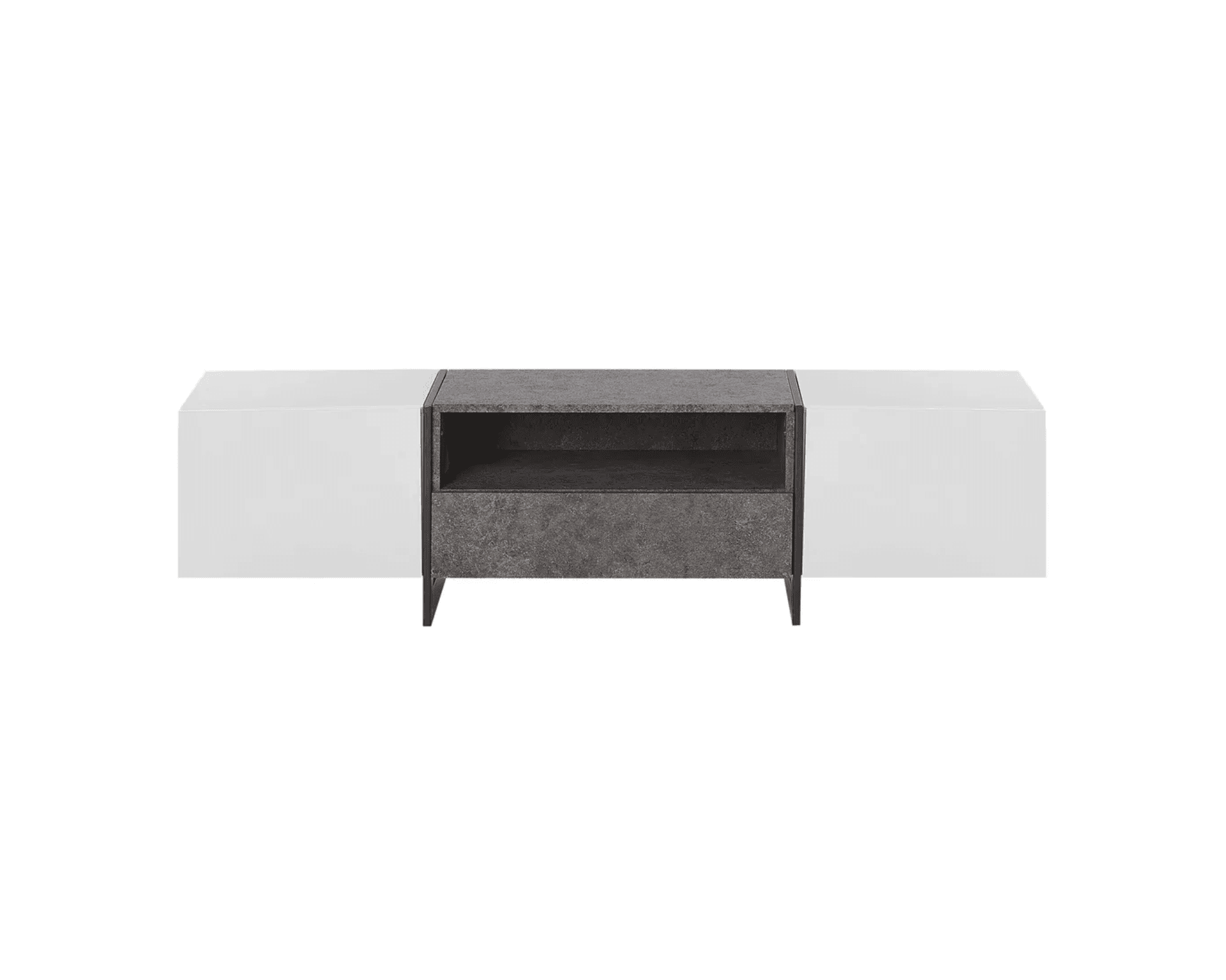 Russel TV-bänk med LED-belysning 162 cm