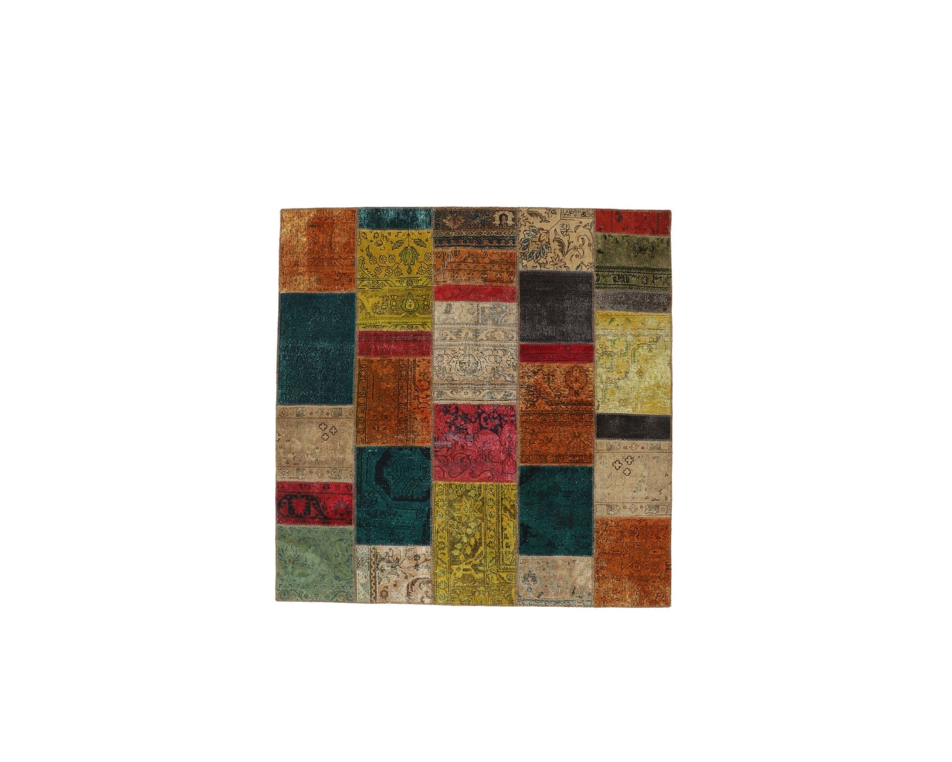 Vintage Patchwork orientalisk matta 206 x 205 cm