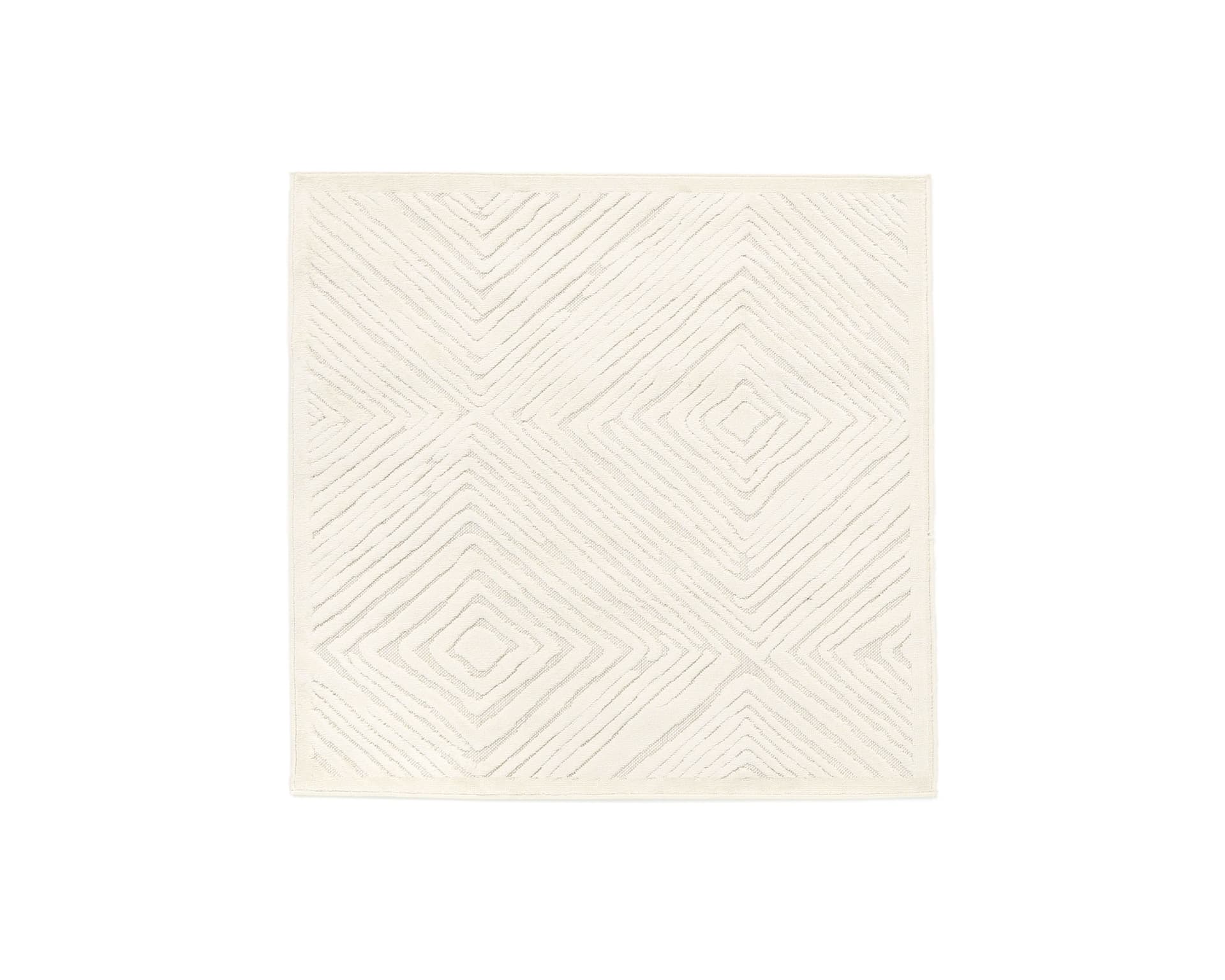 Rugvista Essential Tuscany matta 200 x 200 cm vit