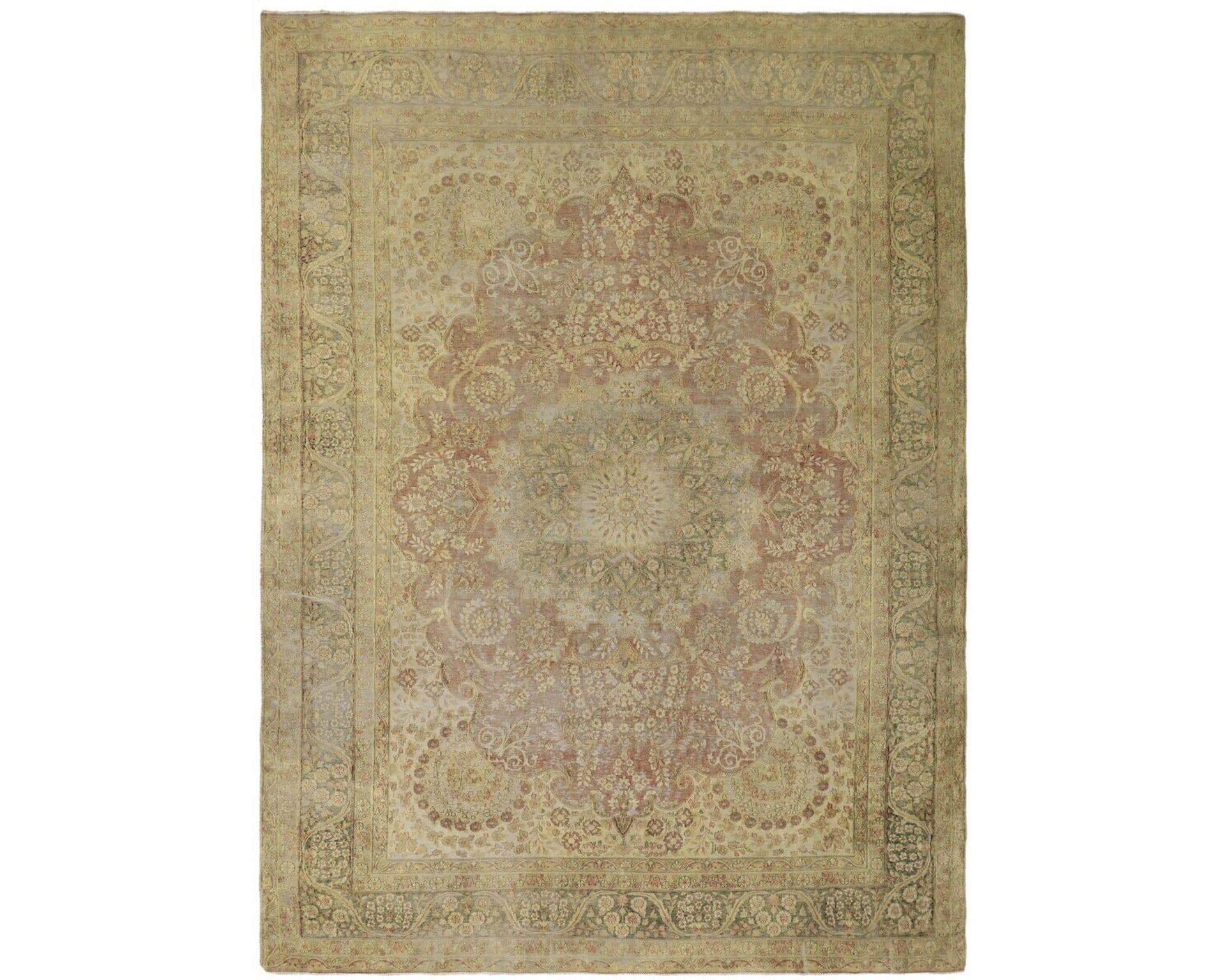 Vintage Kerman Fine orientalisk matta 296 x 396 cm