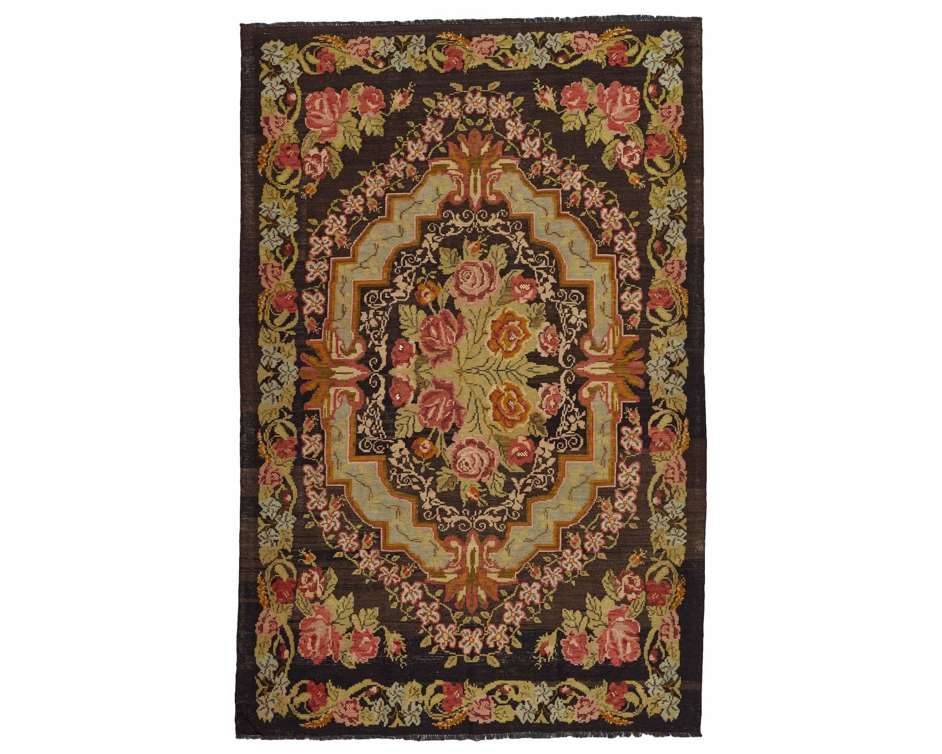 Rose Kelim orientalisk matta 197 x 303 cm