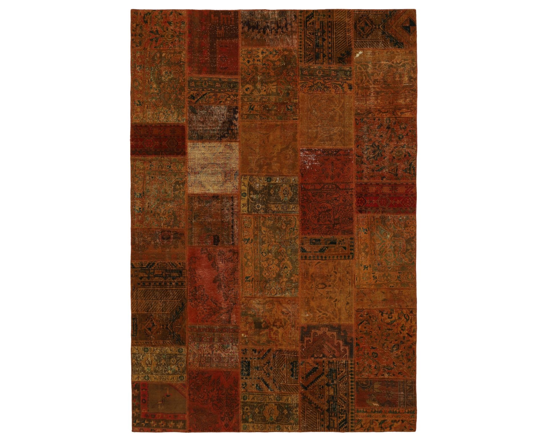 Vintage Patchwork orientalisk matta 205 x 307 cm