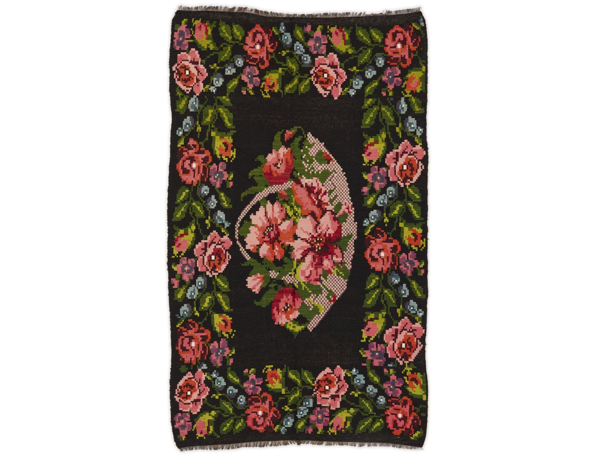 Rose Kelim orientalisk matta 135 x 226 cm
