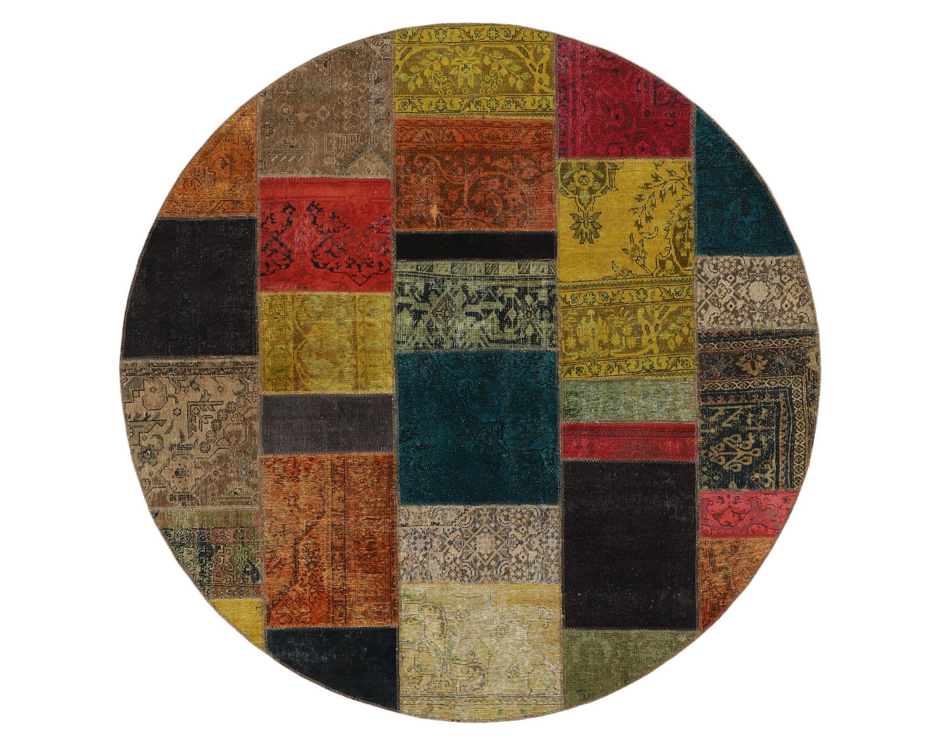 Vintage Patchwork orientalisk matta 250 x 250 cm