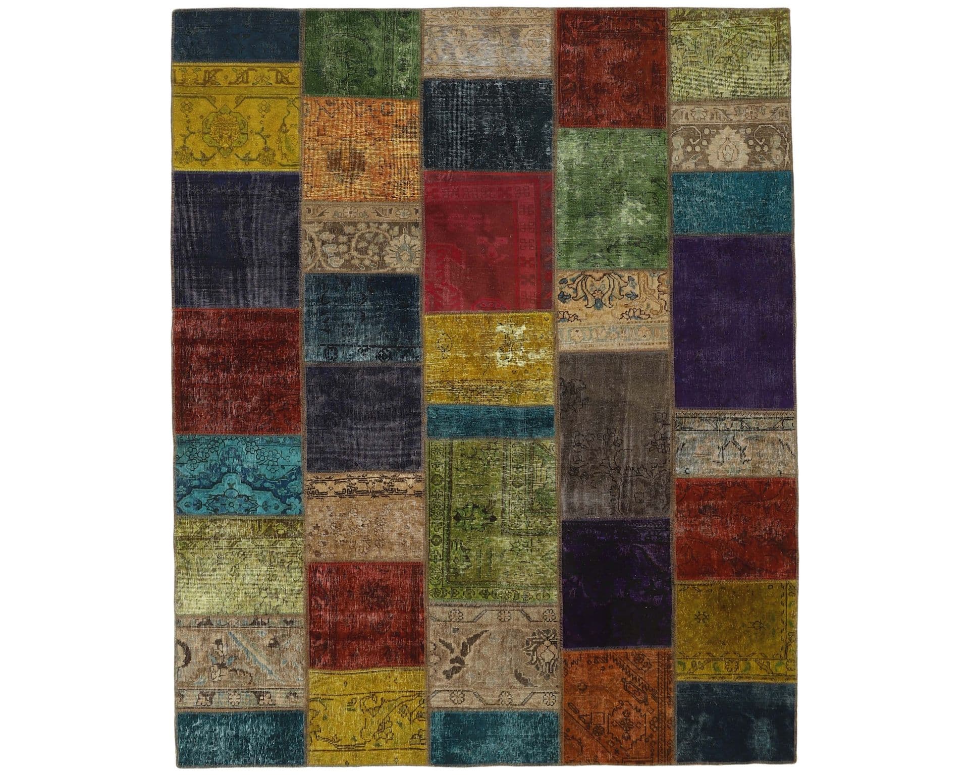 Vintage Patchwork orientalisk matta 208 x 256 cm