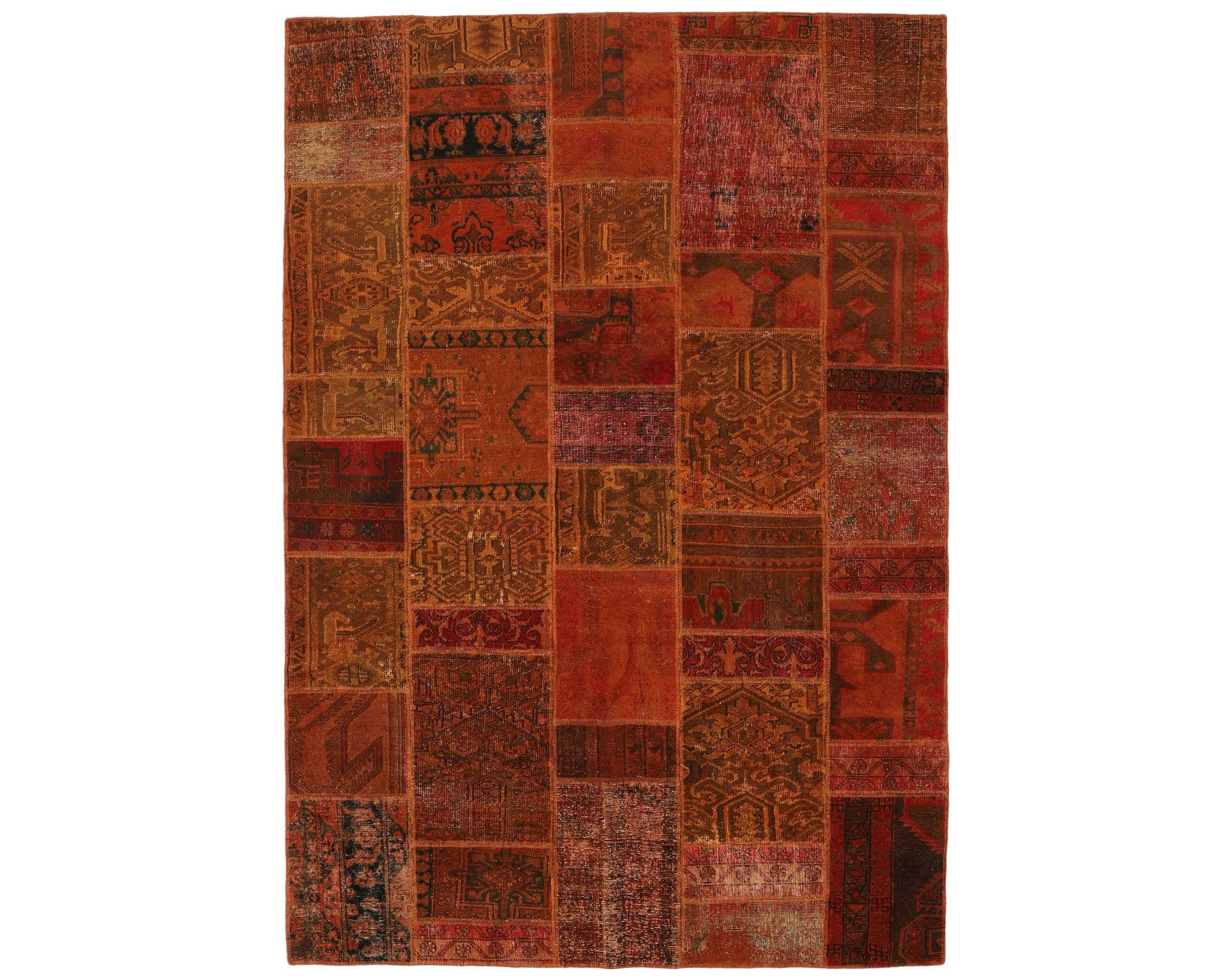 Vintage Patchwork orientalisk matta 202 x 303 cm