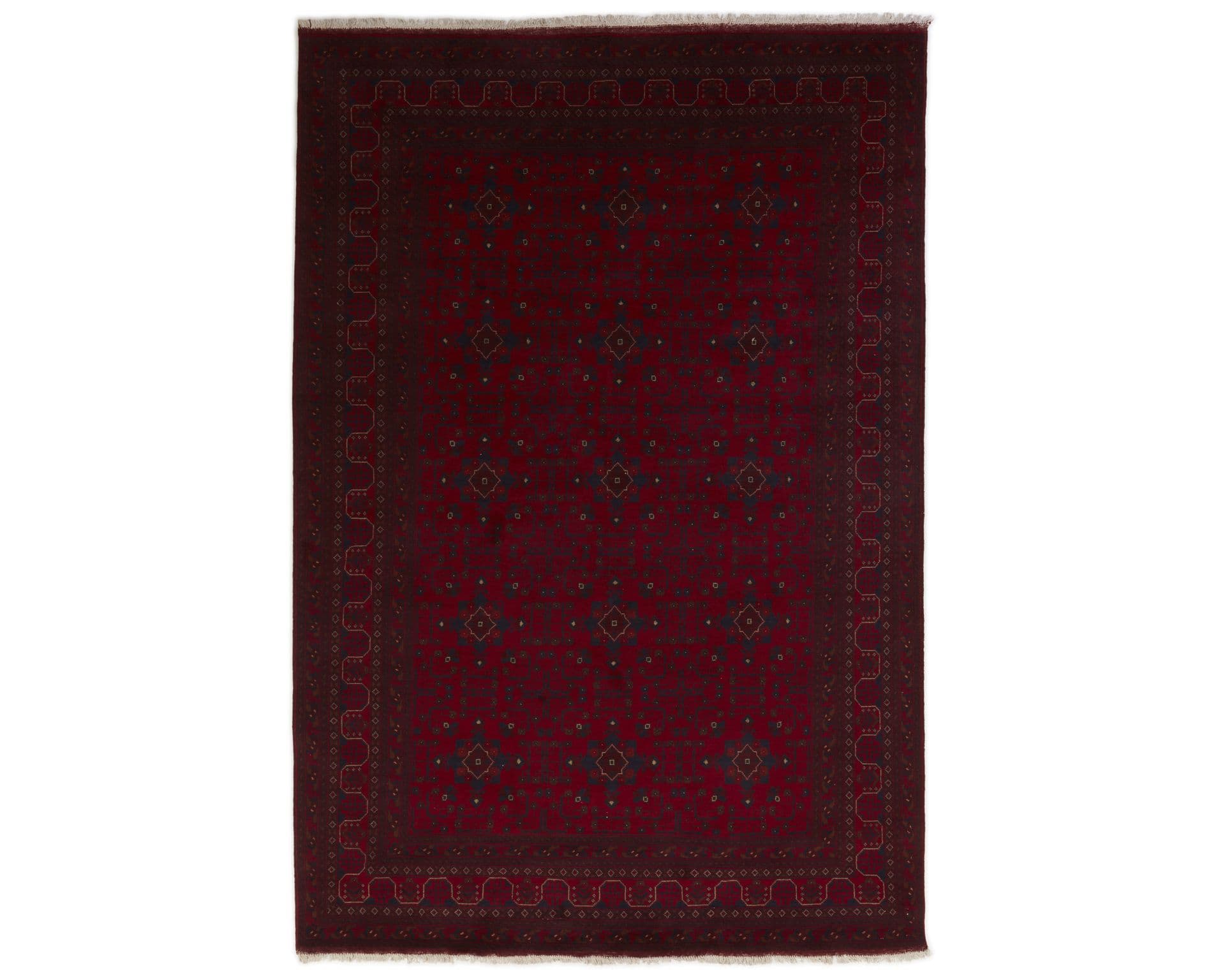 Old Afghan orientalisk matta 202 x 294 cm