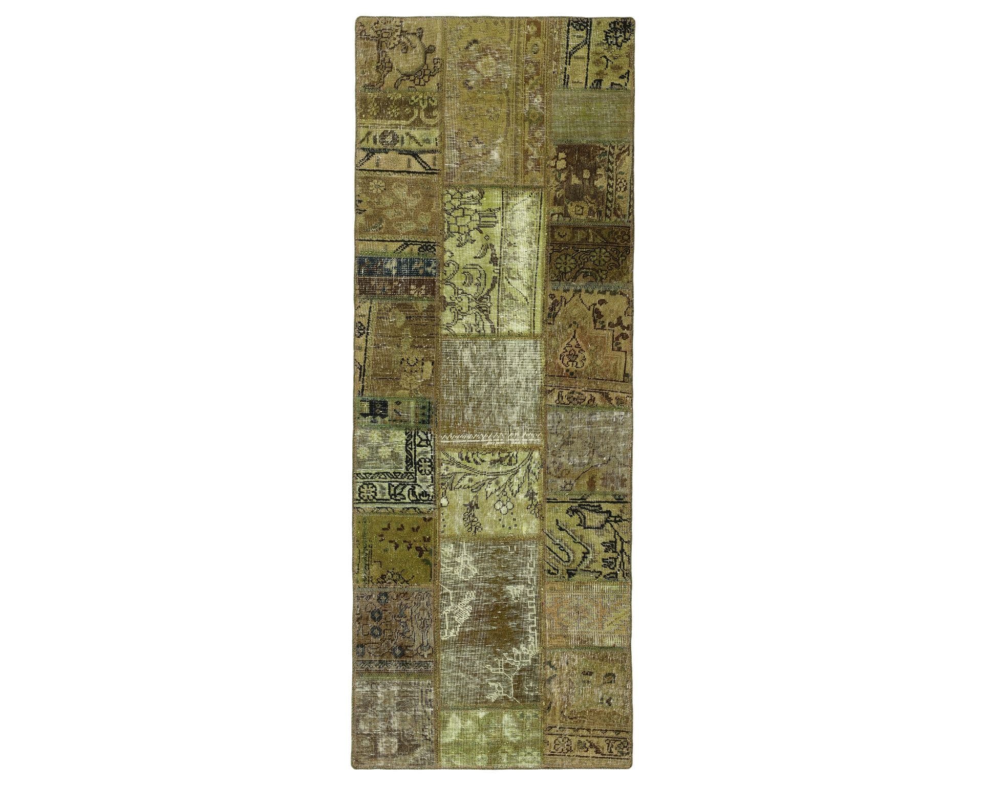 Vintage Patchwork orientalisk matta 75 x 203 cm