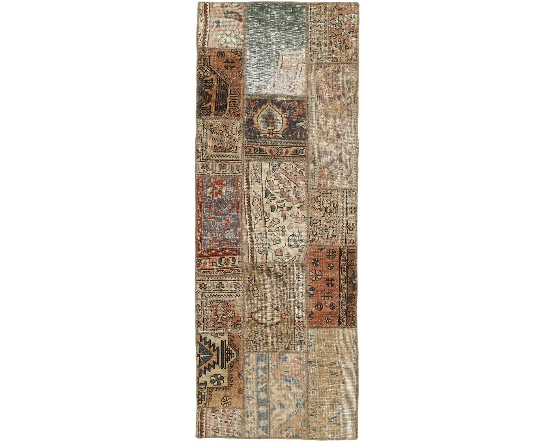 Vintage Patchwork orientalisk matta 74 x 206 cm