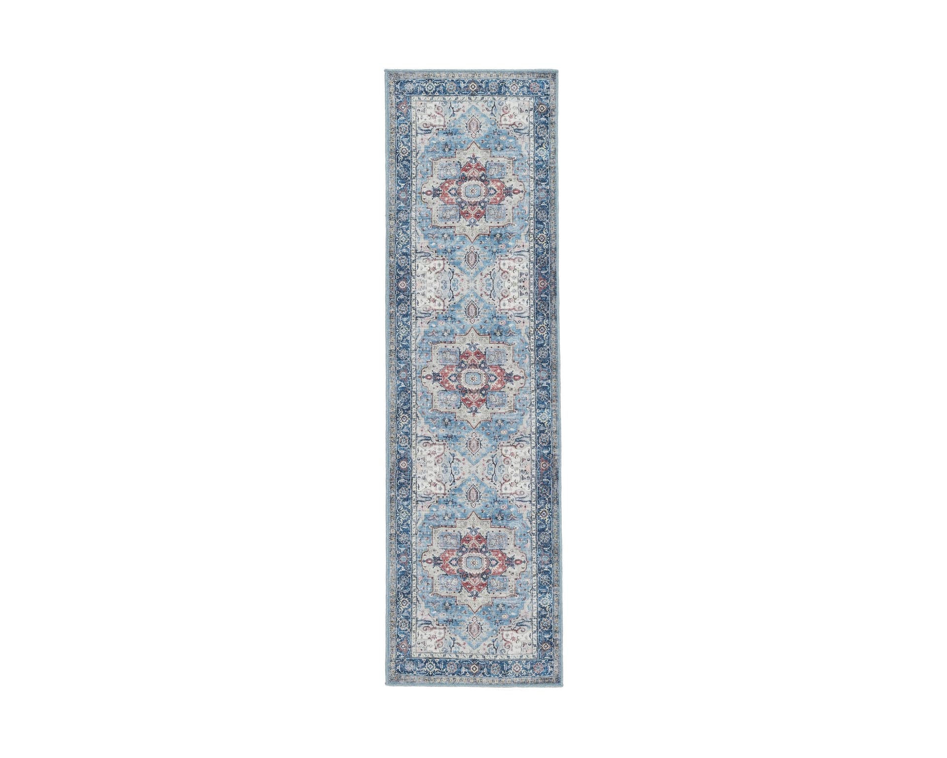 Rugvista Essential Georgia Oriental hallmatta 80 x 300 cm blå