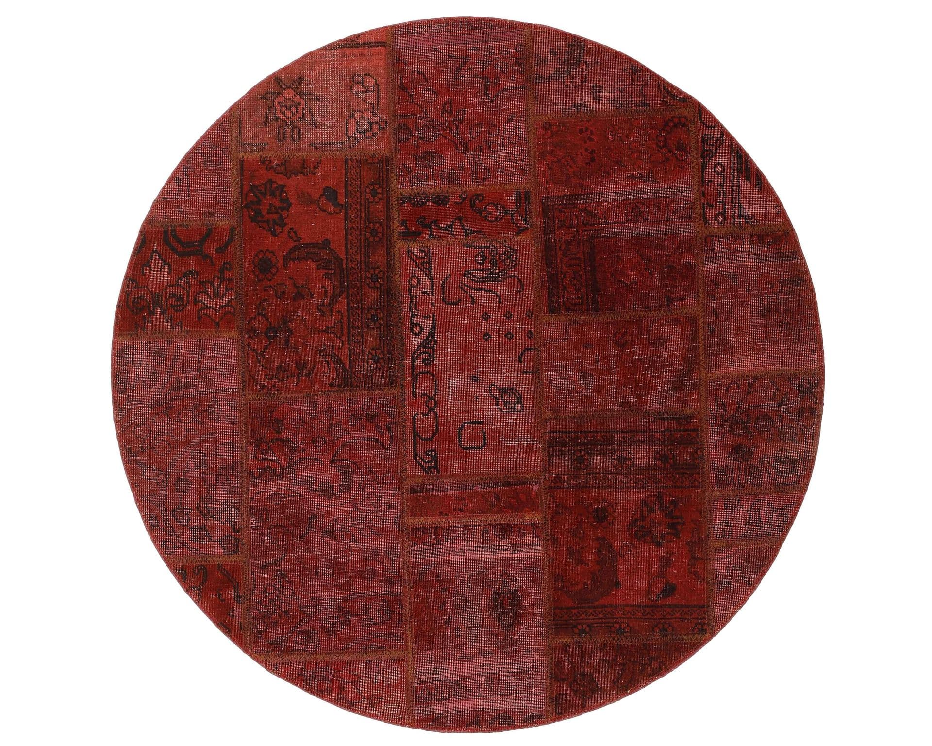 Vintage Patchwork orientalisk matta ø 150 cm
