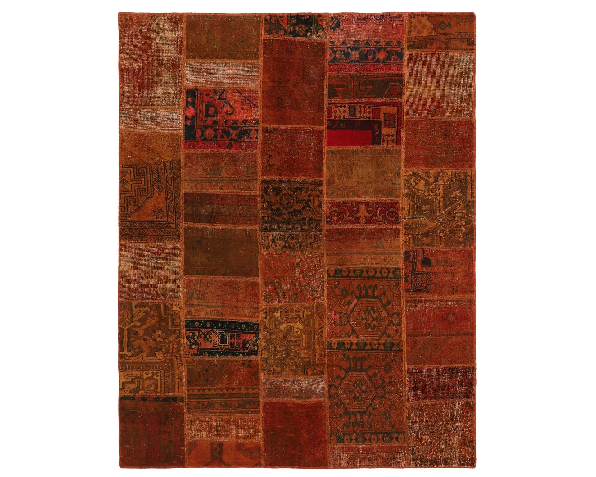 Vintage Patchwork orientalisk matta 201 x 255 cm