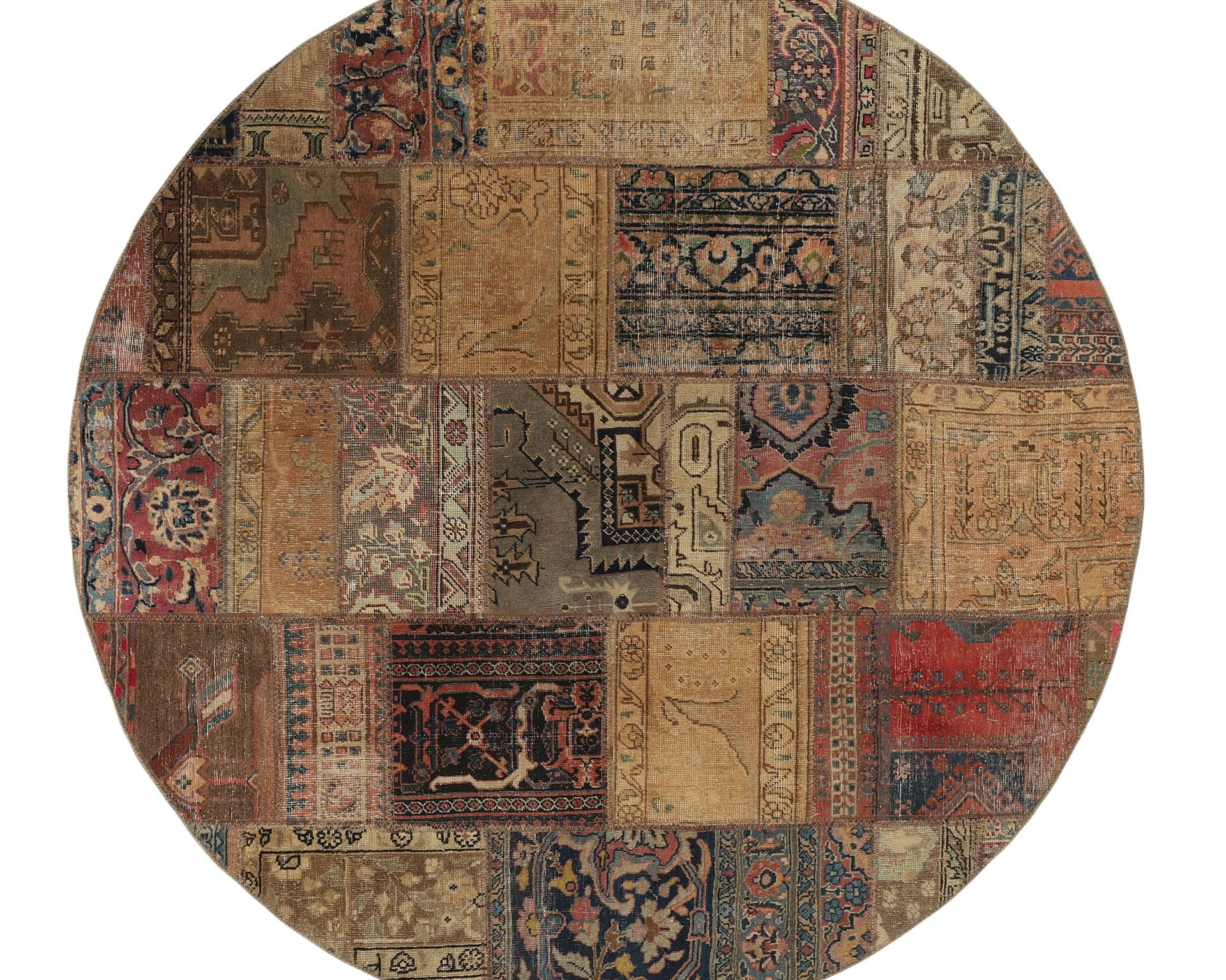 Vintage Patchwork orientalisk matta 200 x 200 cm