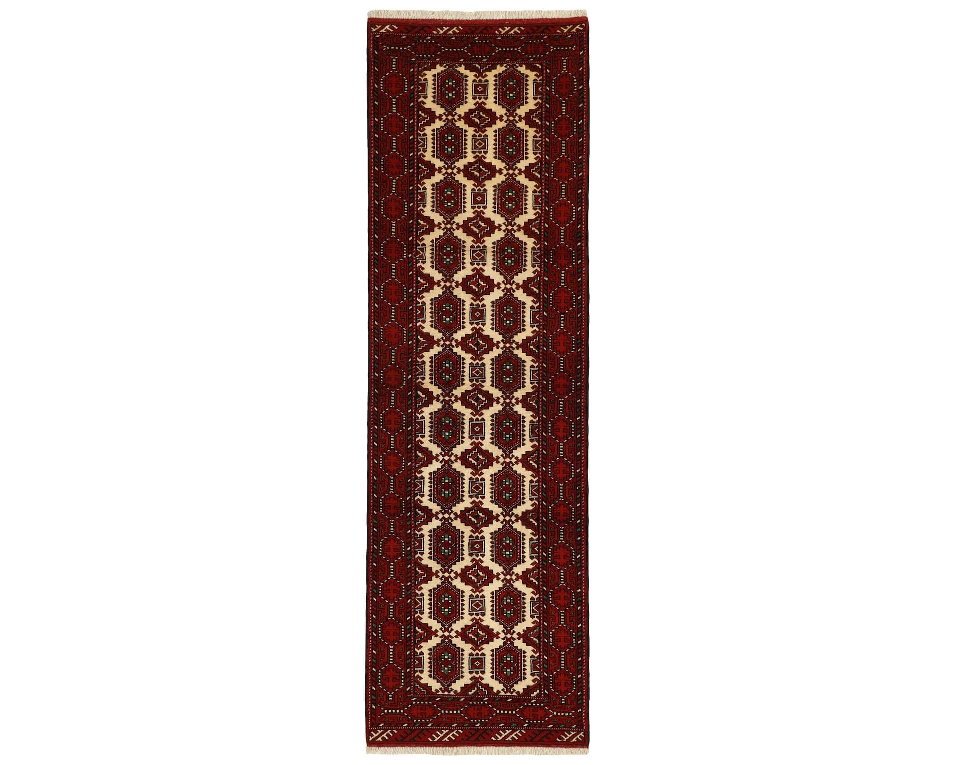 Torkaman Fine orientalisk matta 84 x 288 cm
