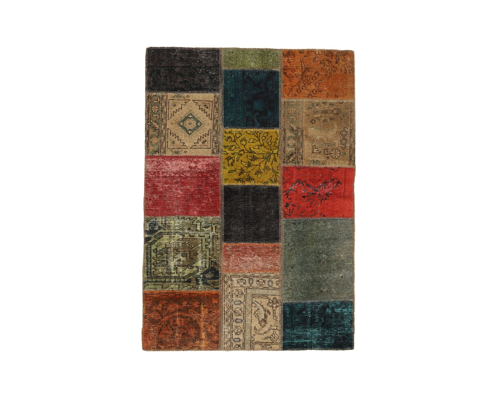 Vintage Patchwork orientalisk matta 106 x 155 cm