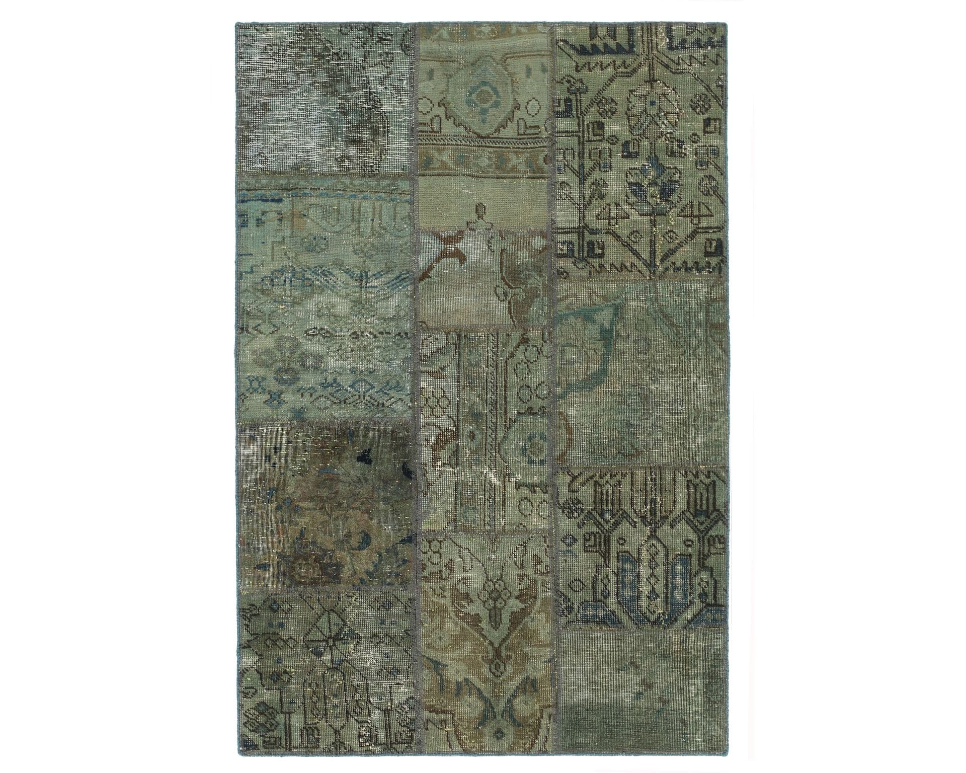 Vintage Patchwork orientalisk matta 107 x 158 cm