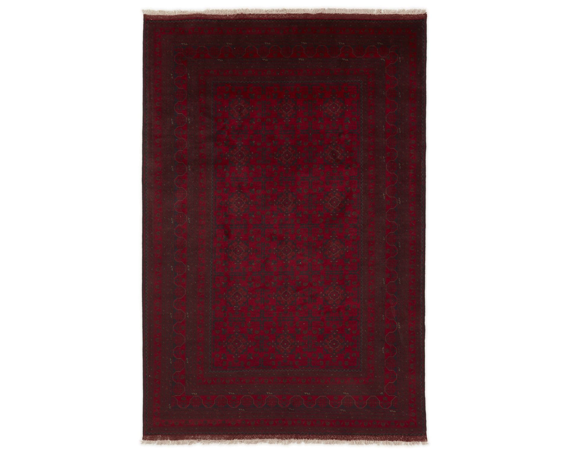 Old Afghan orientalisk matta 198 x 294 cm