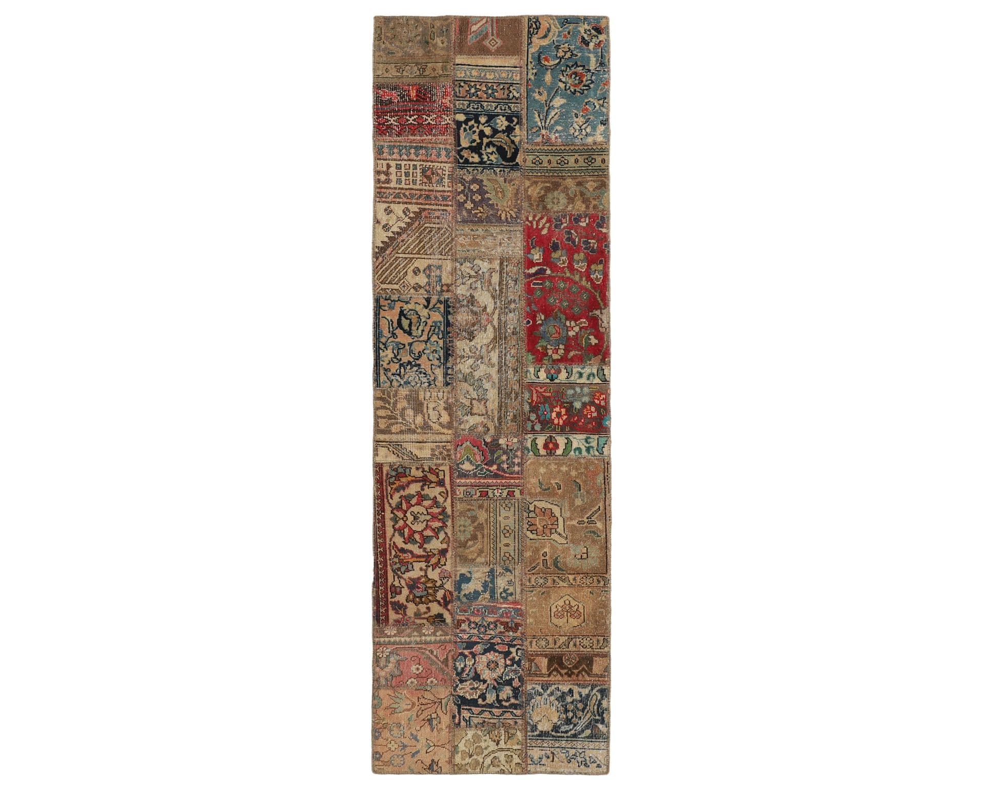 Vintage Patchwork orientalisk matta 79 x 263 cm