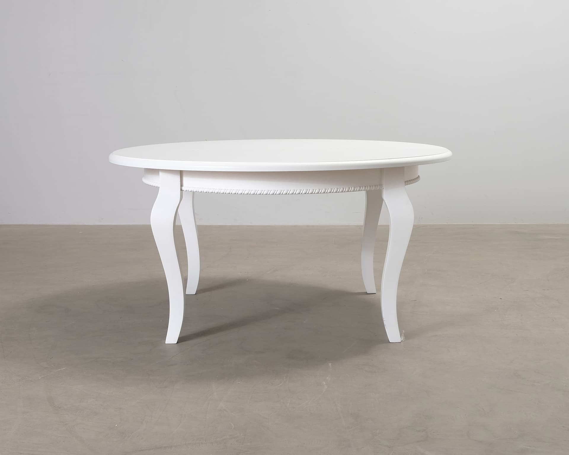 Tabell matbord ø 150 cm vit