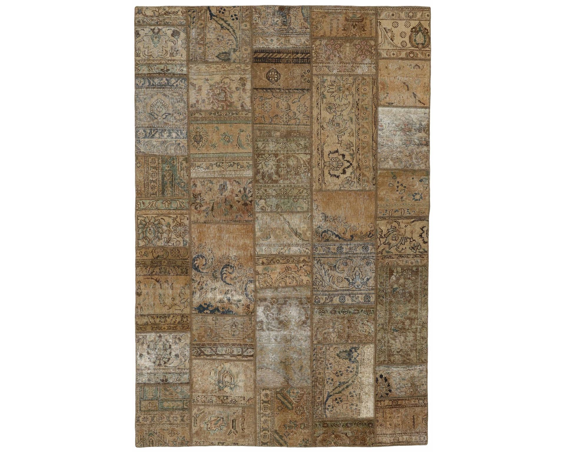 Vintage Patchwork orientalisk matta 199 x 301 cm