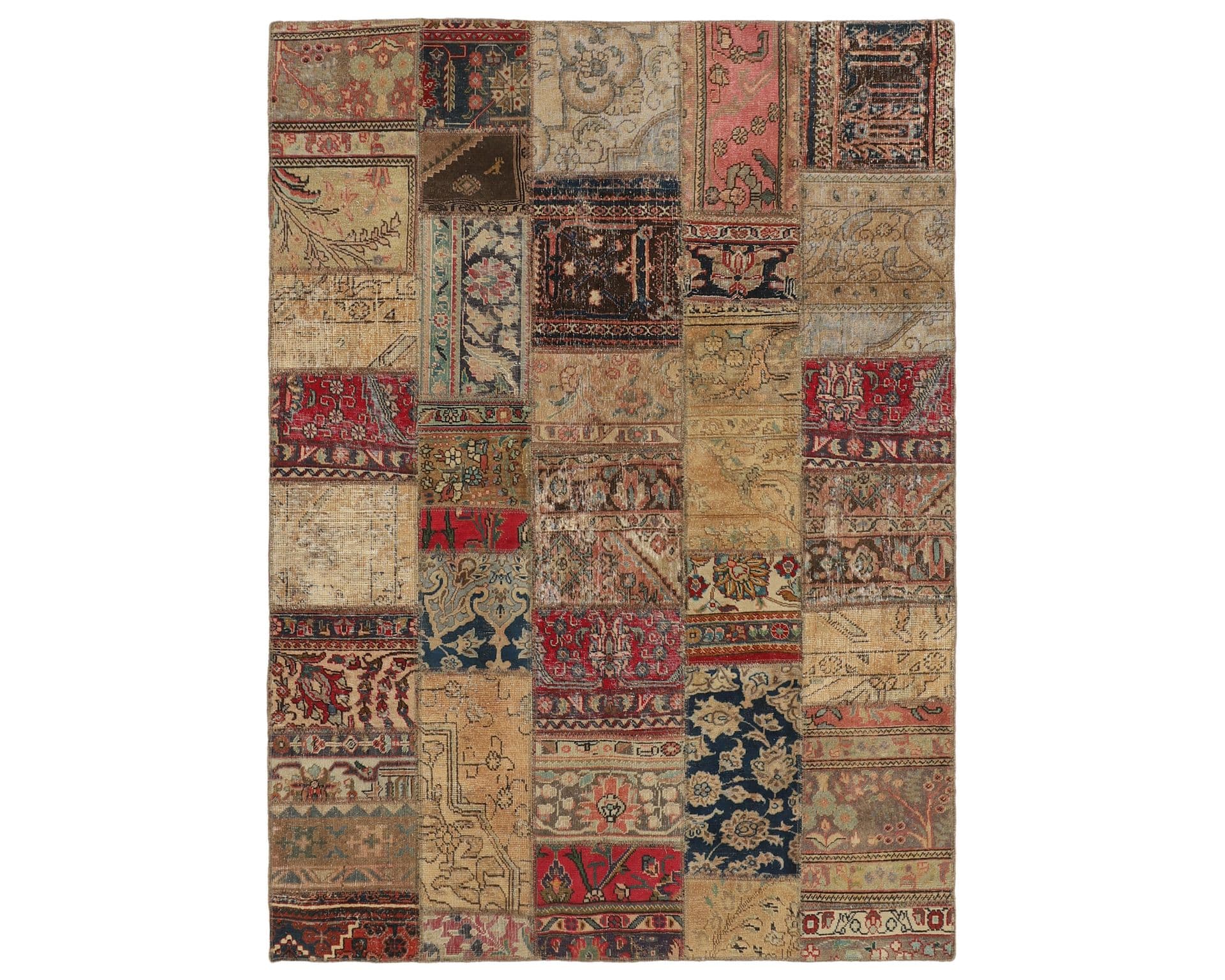 Vintage Patchwork orientalisk matta 174 x 244 cm