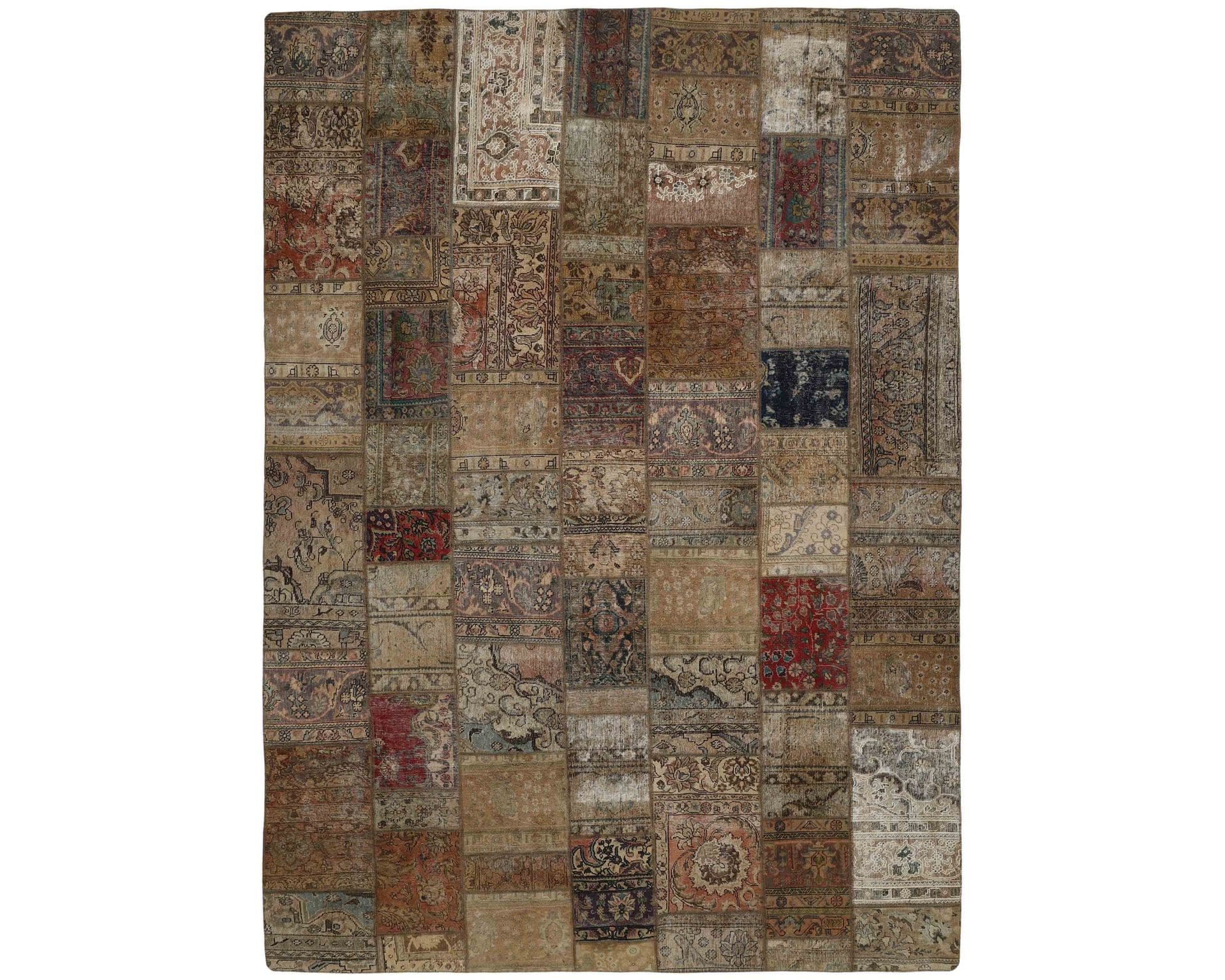 Vintage Patchwork orientalisk matta 299 x 417 cm