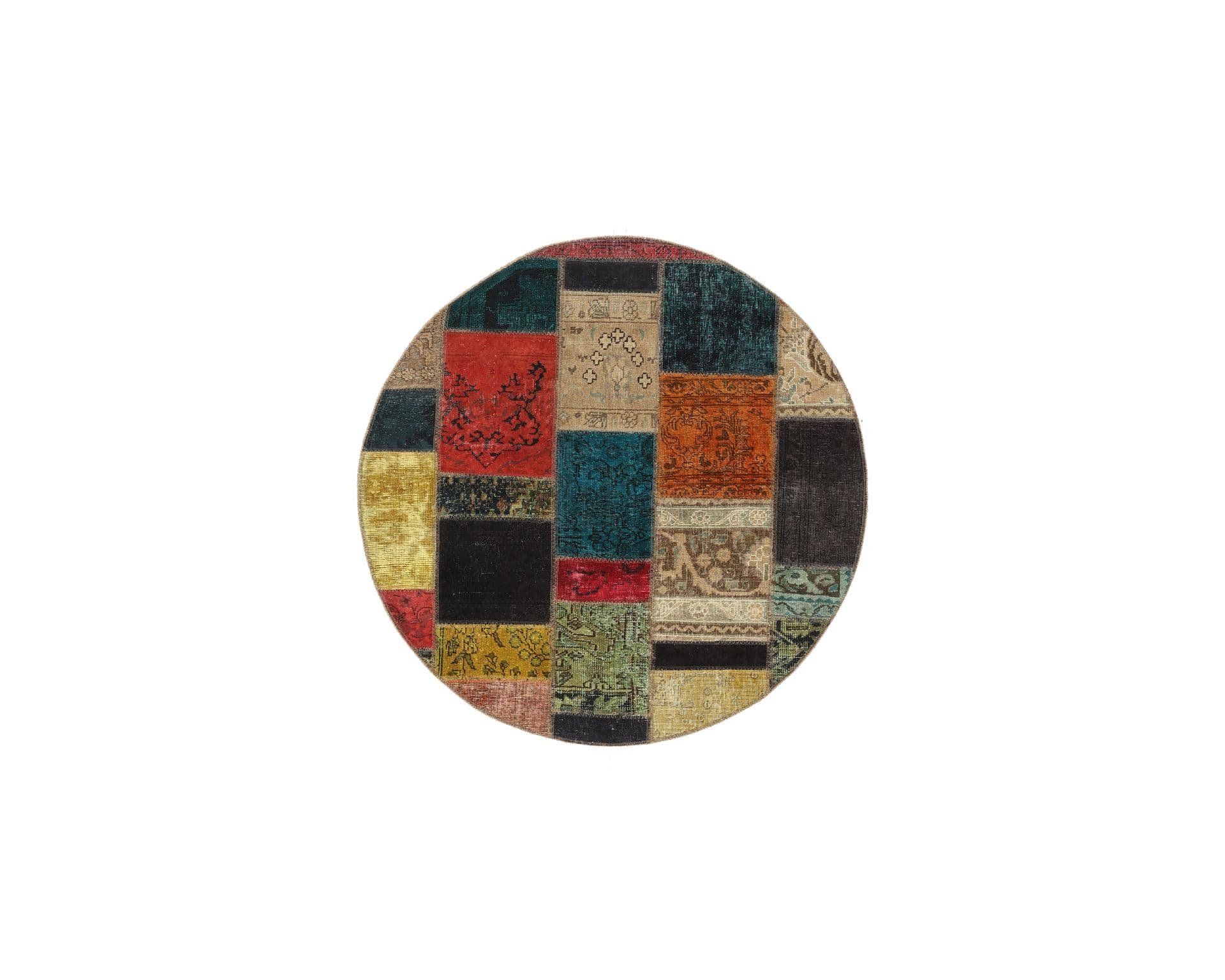 Vintage Patchwork orientalisk matta 150 x 150 cm