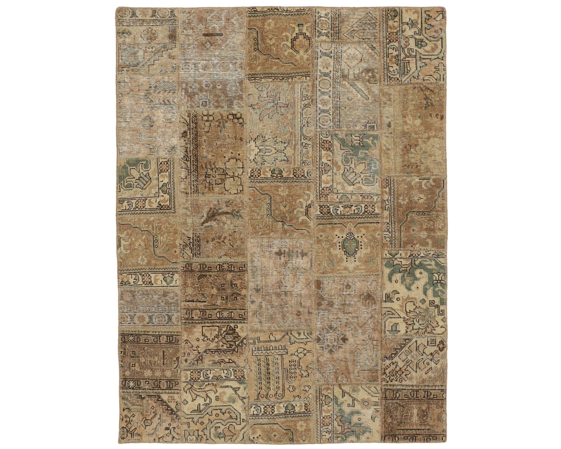 Vintage Patchwork orientalisk matta 149 x 200 cm