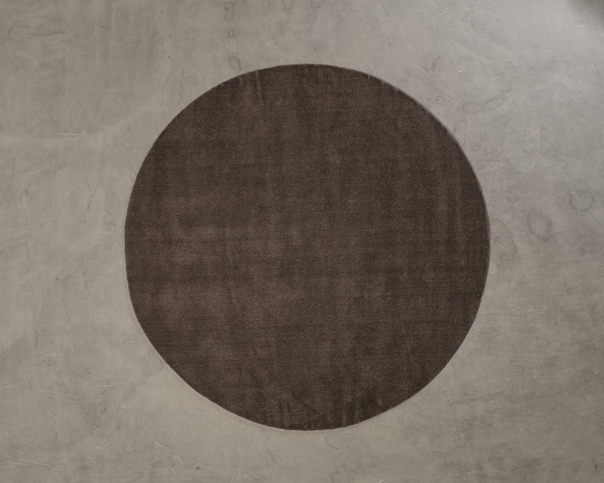 Woven Works Canvas ullmatta ø 250 cm brun