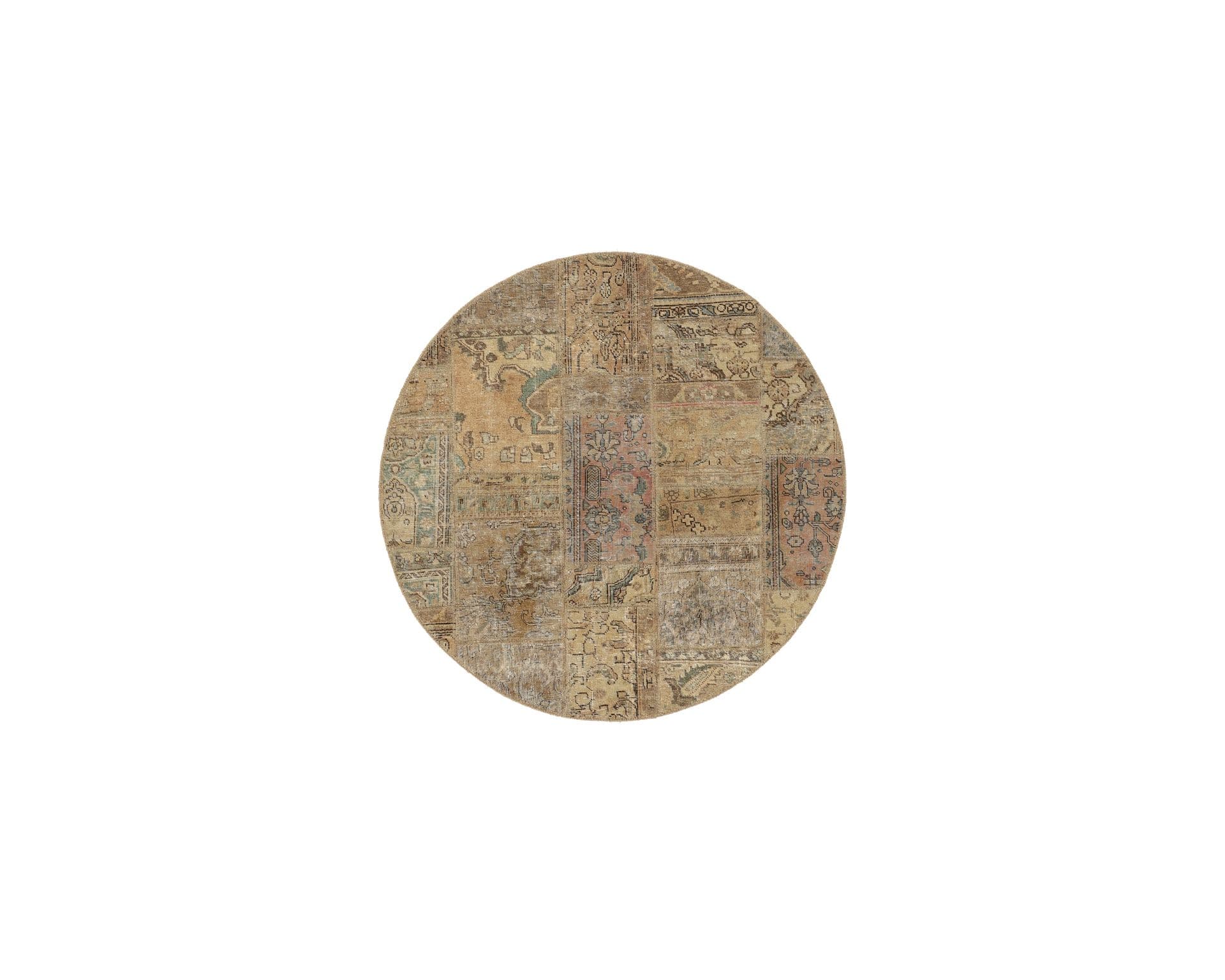 Vintage Patchwork orientalisk matta 150 x 150 cm