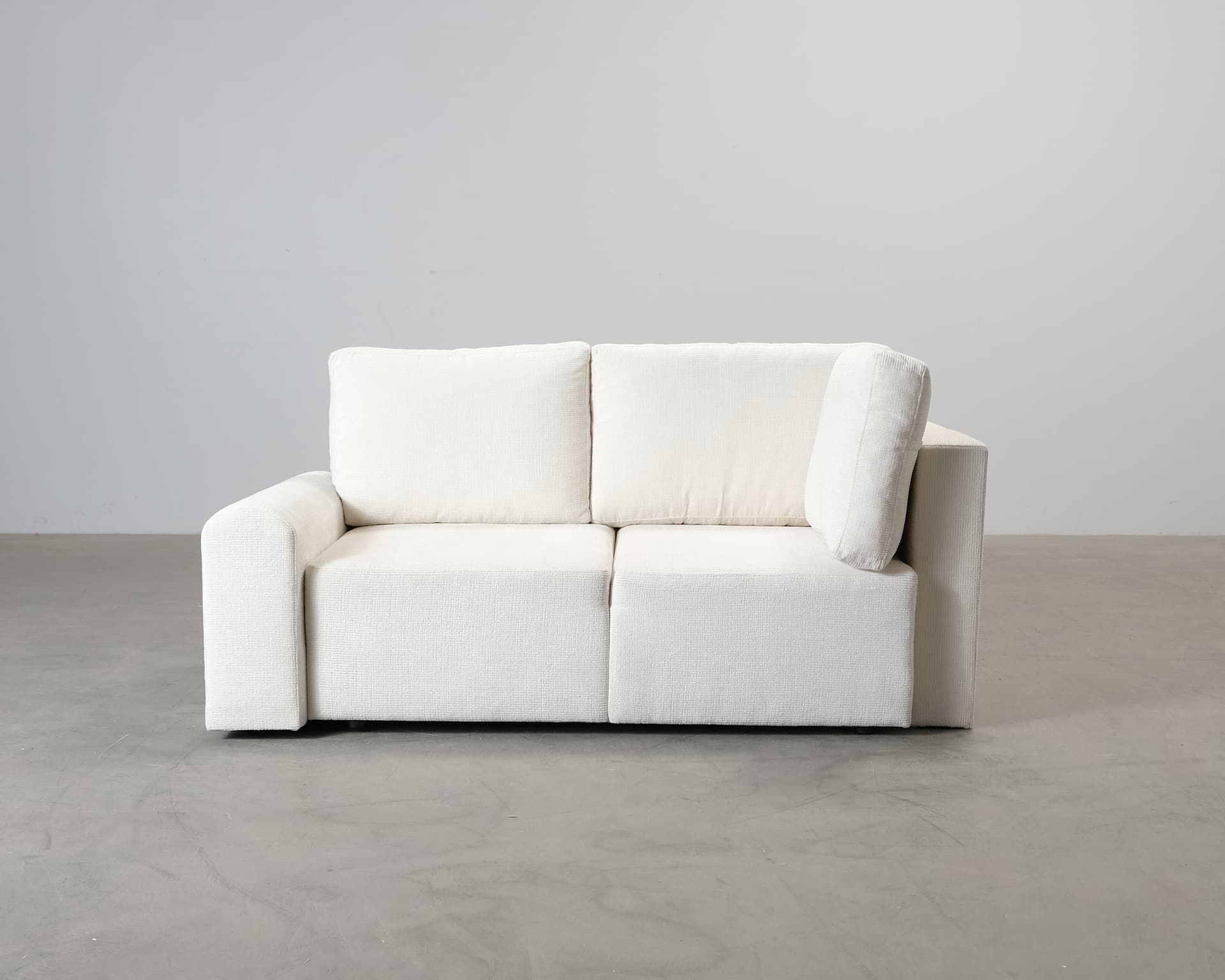 Bella 3-sits bäddsoffa med divan vit