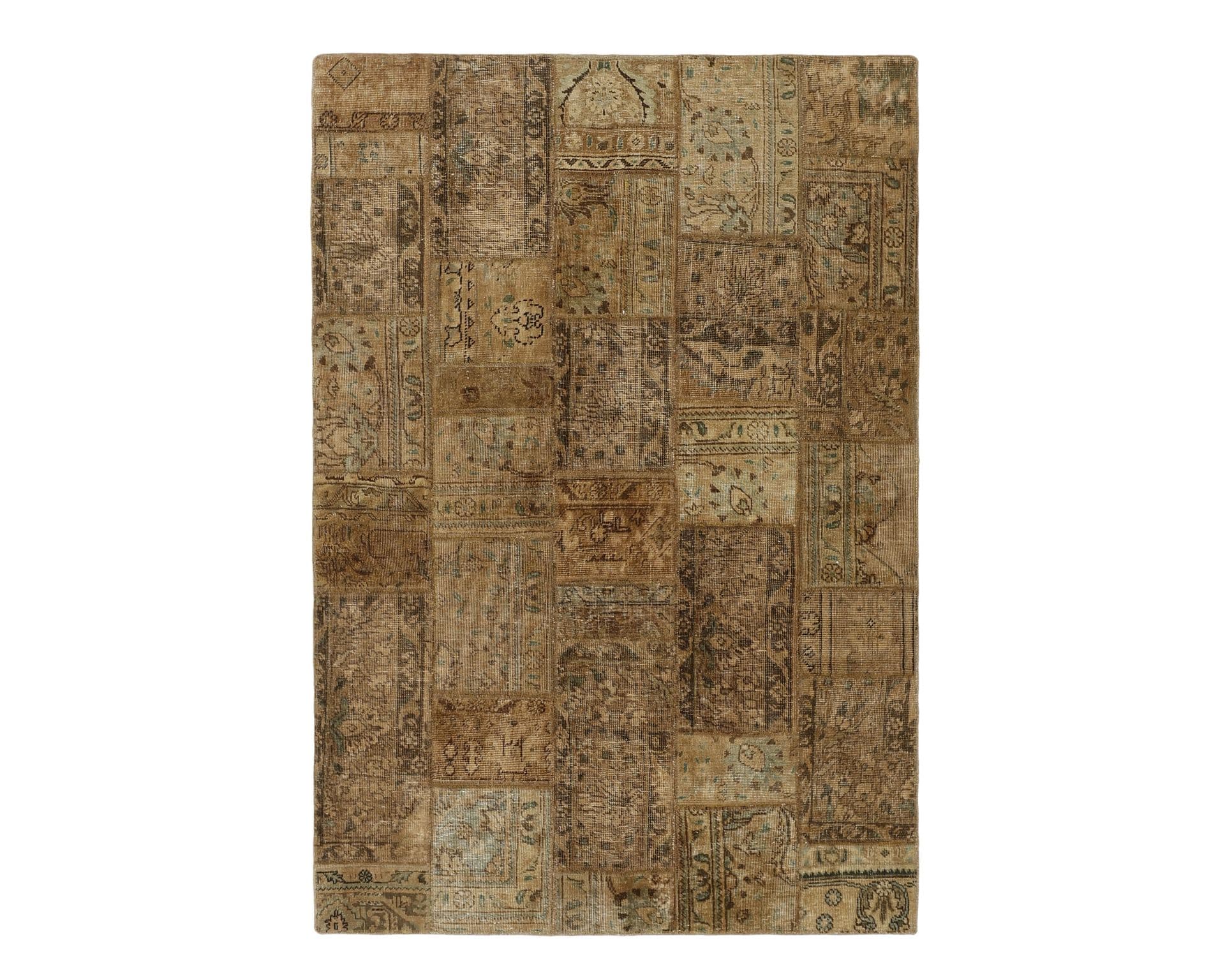 Vintage Patchwork orientalisk matta 143 x 208 cm