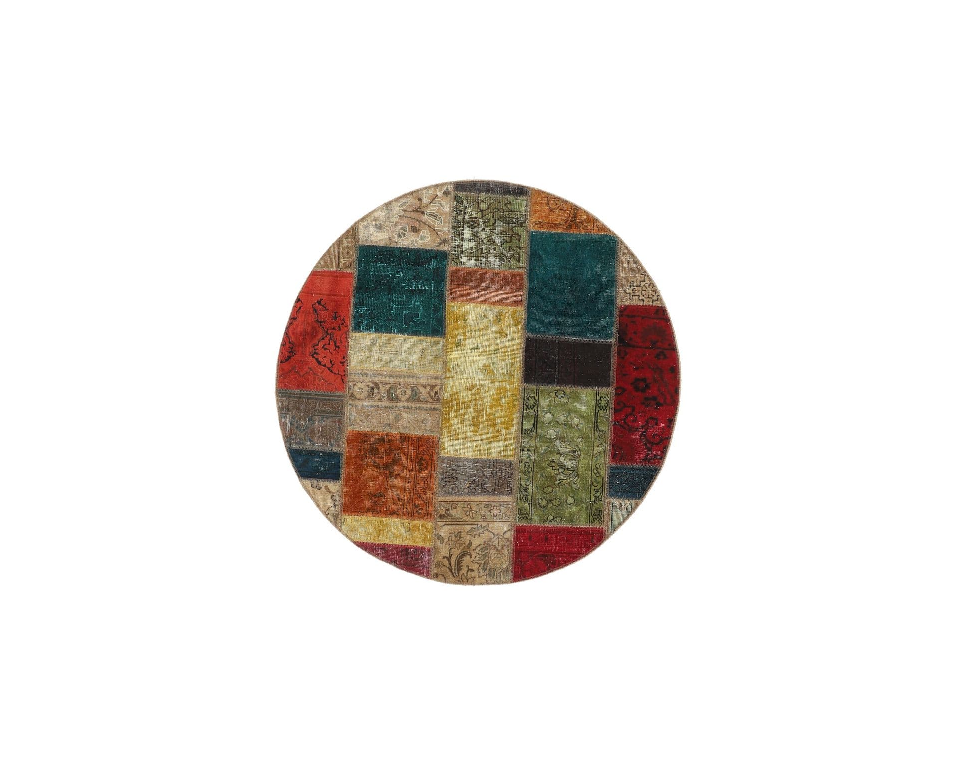 Vintage Patchwork orientalisk matta 150 x 150 cm