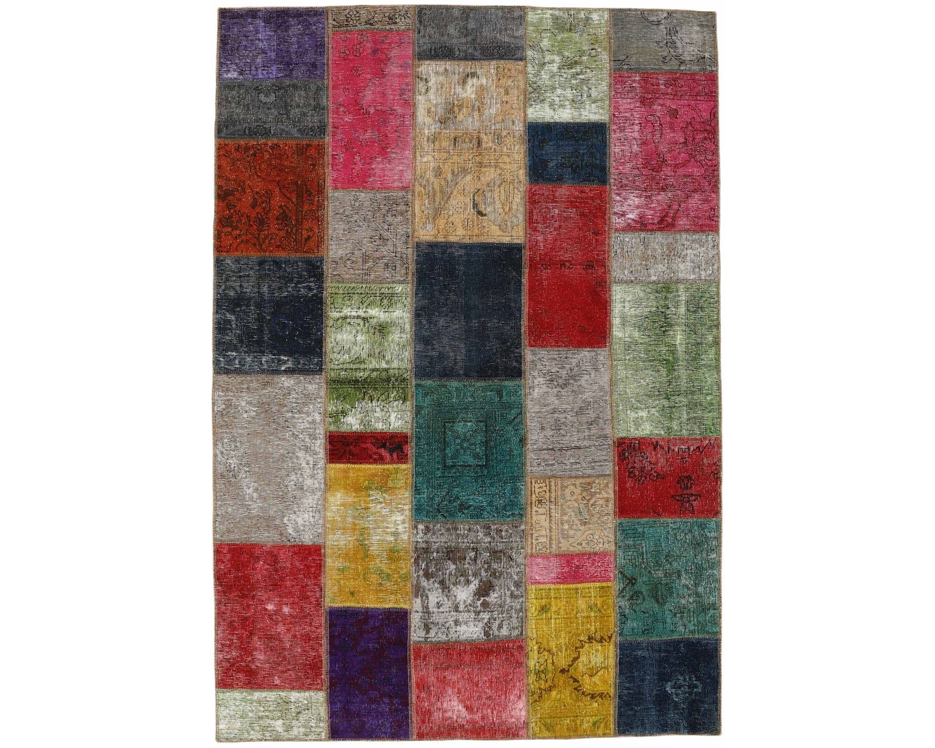 Vintage Patchwork orientalisk matta 168 x 245 cm