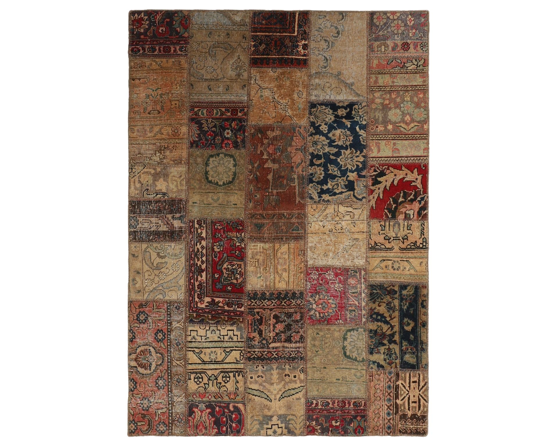 Vintage Patchwork orientalisk matta 145 x 205 cm