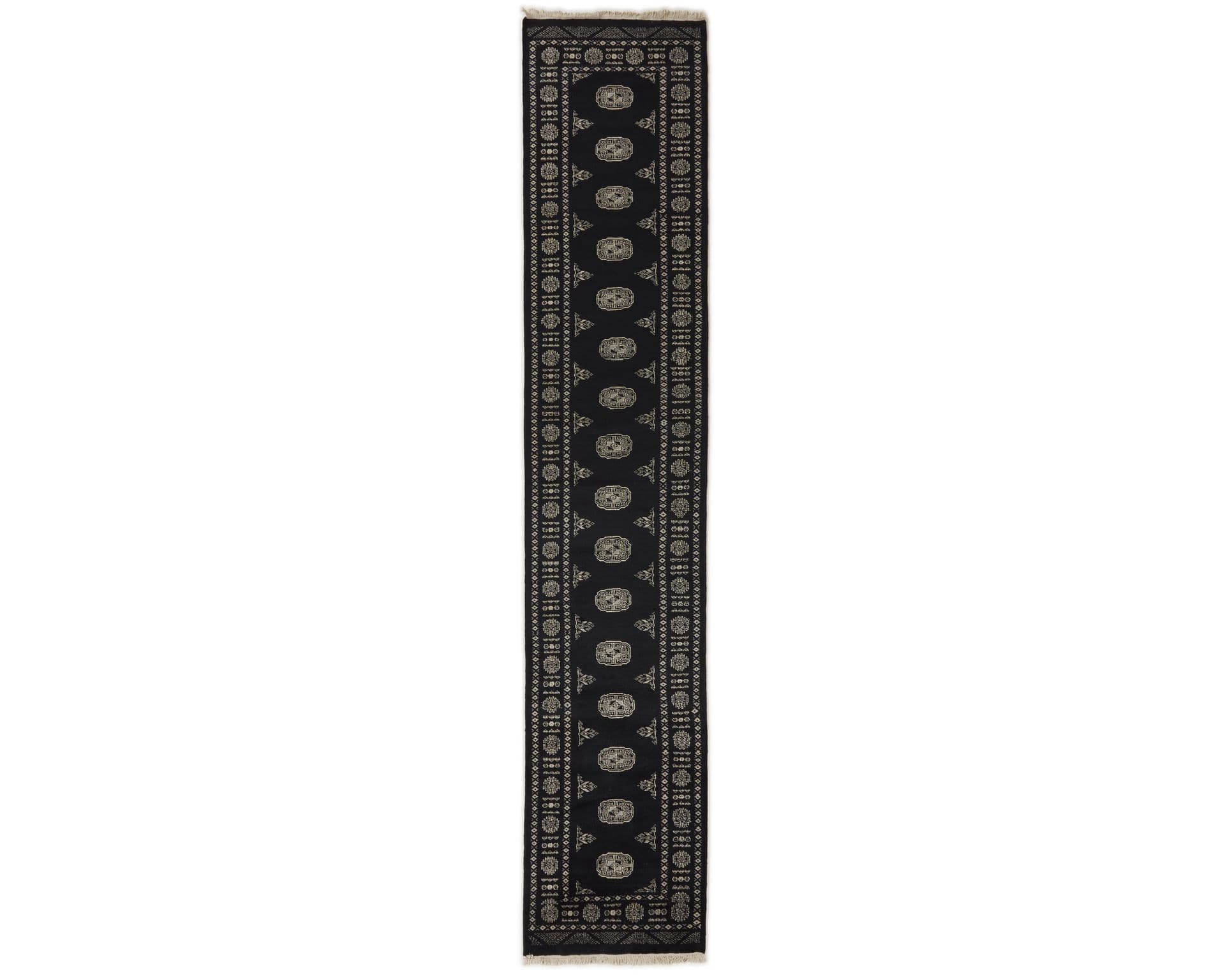Pakistan handknotted orientalisk matta 76 x 396 cm