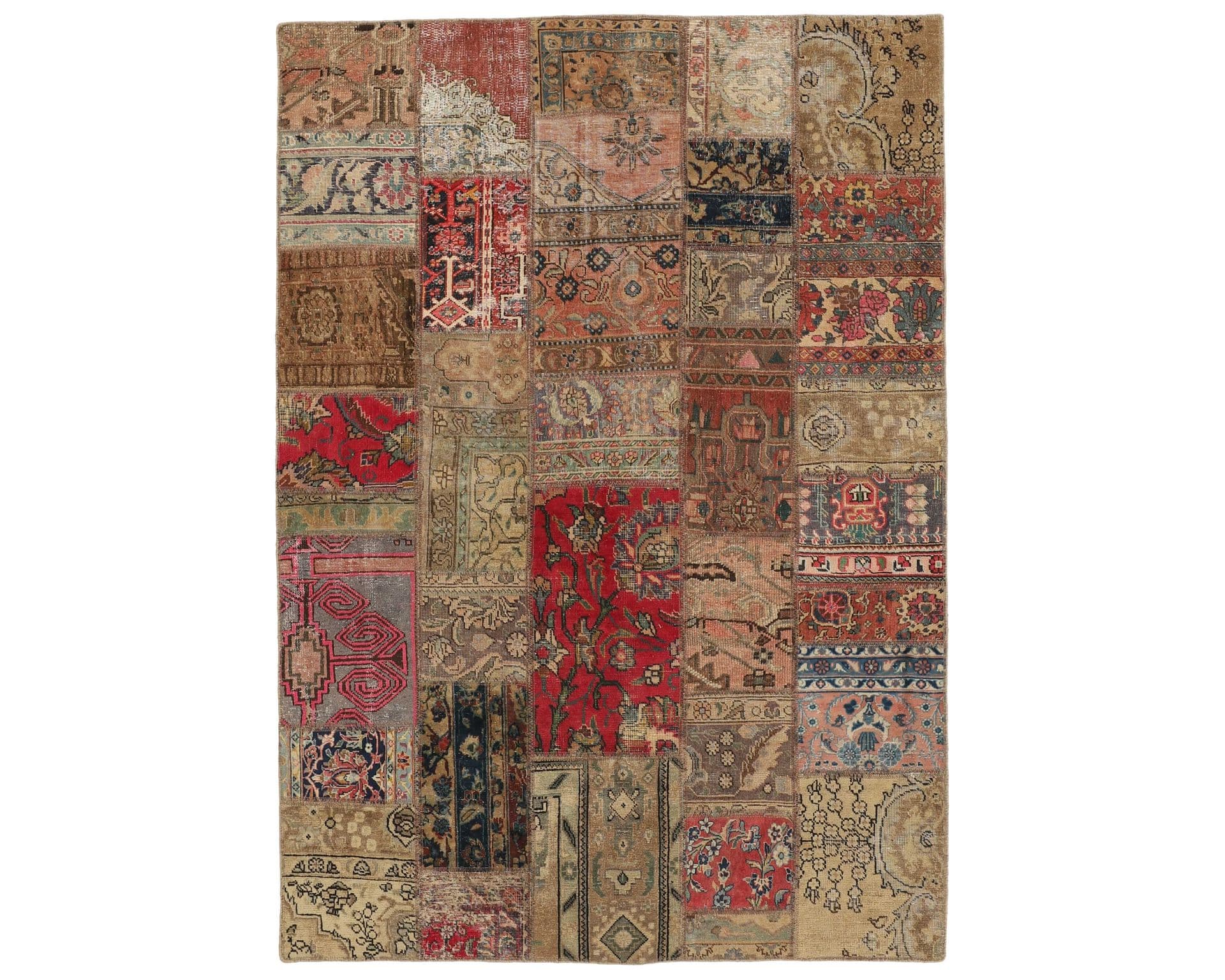 Vintage Patchwork orientalisk matta 172 x 245 cm