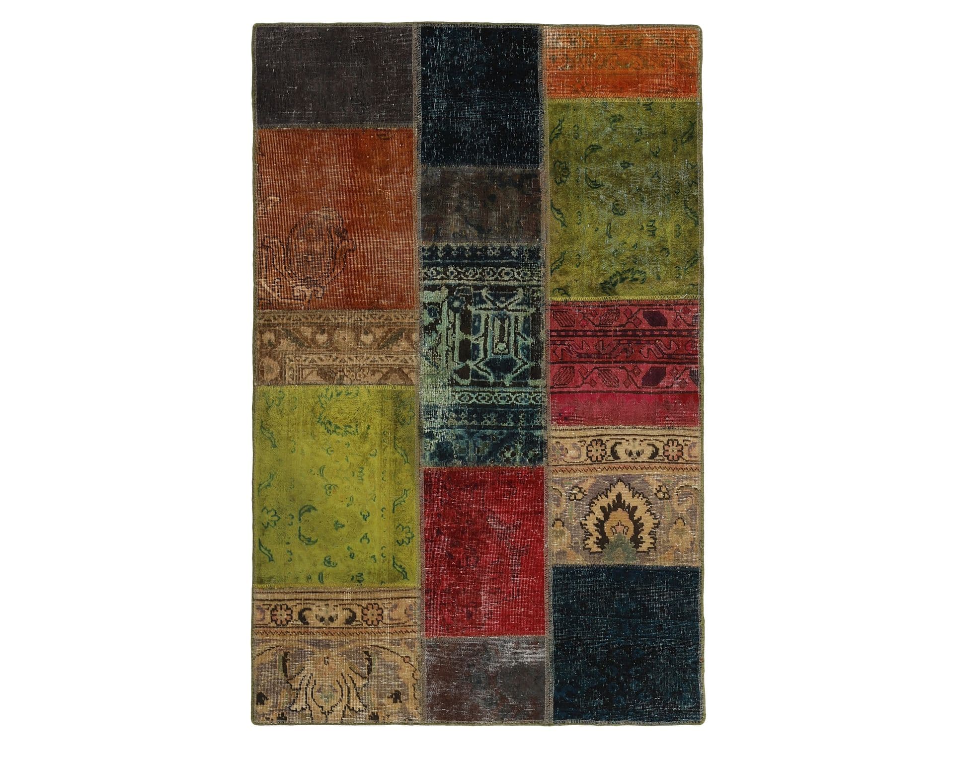 Vintage Patchwork orientalisk matta 103 x 159 cm