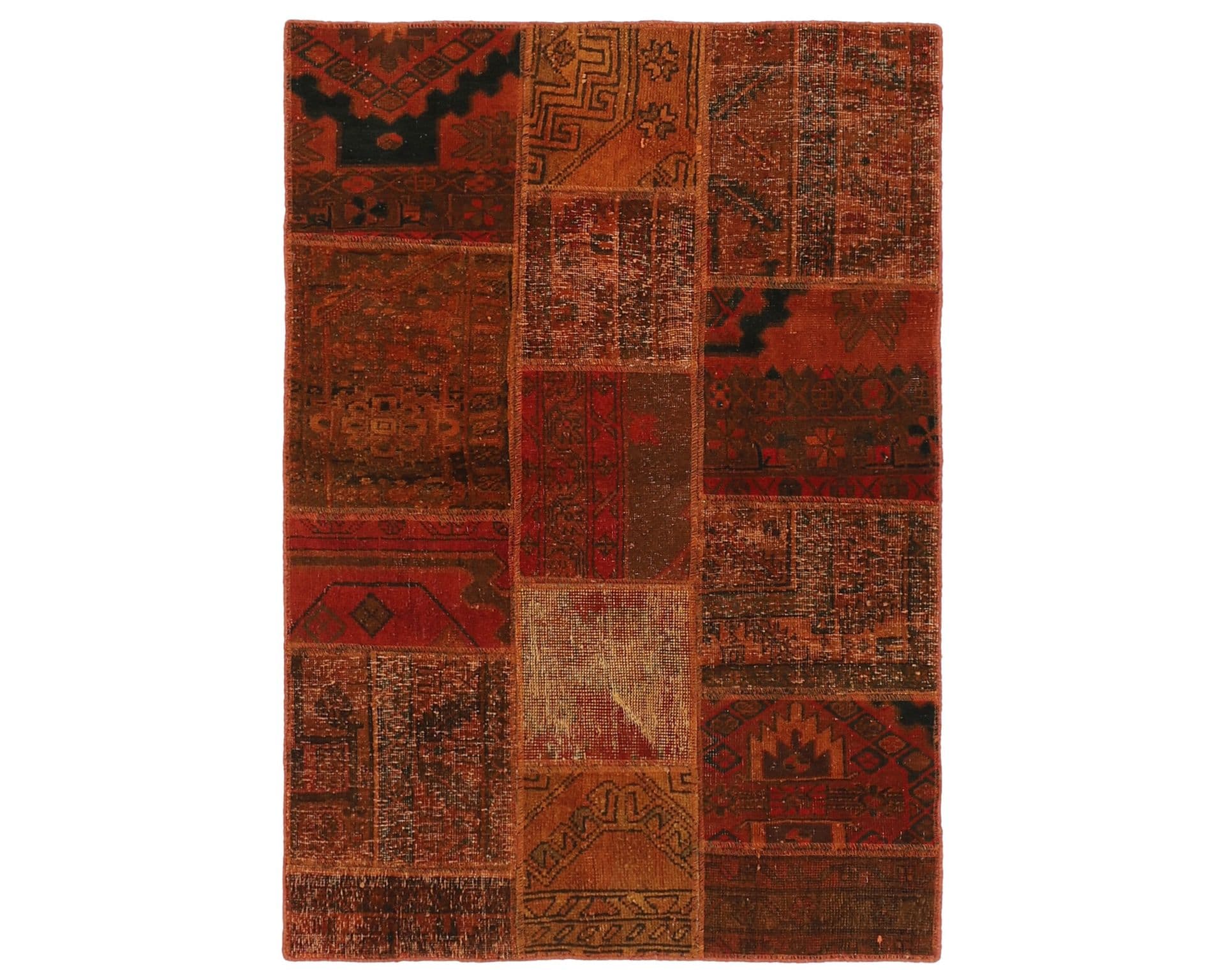 Vintage Patchwork orientalisk matta 107 x 153 cm