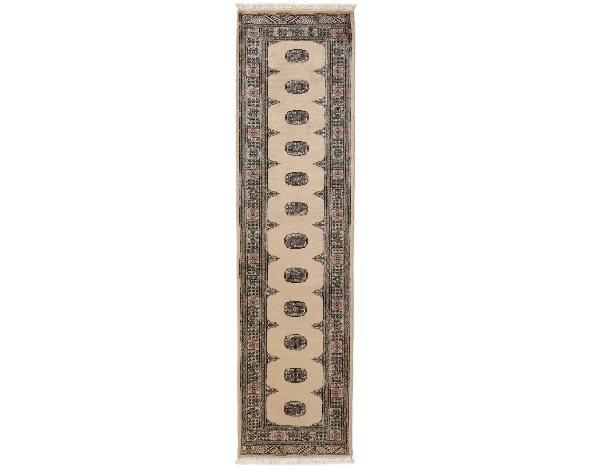 Pakistan handknotted orientalisk matta 81 x 306 cm
